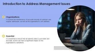 Address Management Issues powerpoint presentation and google slides ICP Professional Captivating