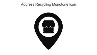 Address Recycling Monotone Icon In Powerpoint Pptx Png And Editable Eps Format