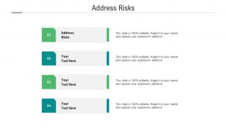 Address risks ppt powerpoint presentation infographic template slides cpb