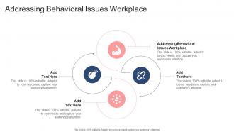 Addressing Behavioral Issues Workplace In Powerpoint And Google Slides Cpb