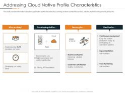 Addressing cloud native profile characteristics devops in hybrid model it