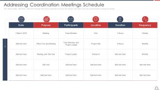 Addressing Coordination Meetings Schedule Optimize Employee Work Performance