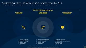 Addressing Cost Determination Framework For 5g Deployment Of 5g Wireless System