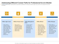 Addressing different career paths for professional scrum master career paths for psm it