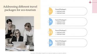 Addressing Different Travel Packages For Eco Efficient Tour Operator Advertising Plan Strategy SS V