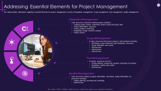 Addressing essential elements for project management core pmp components in it projects it