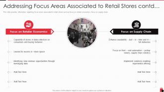 Addressing focus areas associated retail stores contd retailing techniques consumer engagement