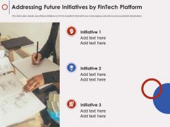 Addressing Future Initiatives By Fintech Platform Initiative Fintech Company Ppt Show