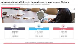 Addressing Future Initiatives By Resource Human Capital Management Portal Investor Funding Elevator