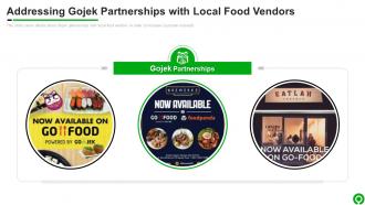 Addressing Gojek Partnerships With Local Food GOJEK Investor Funding Elevator Pitch Deck