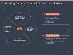 Addressing growth drivers of video game platform