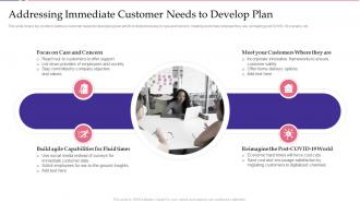 Addressing Immediate Customer Needs To Develop Plan Key Approaches To Increase Client