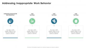 Addressing Inappropriate Work Behavior In Powerpoint And Google Slides Cpb