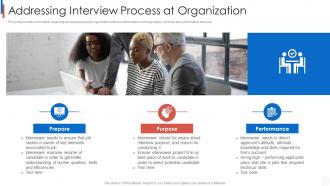 Addressing interview process at improvising staff recruitment process