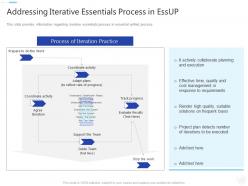 Addressing iterative essentials process in essup essential unified process it ppt designs