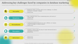 Addressing Key Challenges Faced By Companies In Database Leveraging Customer Data MKT SS V