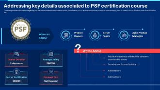 Addressing Key Details Associated To PSF Certification Course Collection Of Scrum Certificates