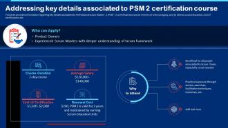 Addressing Key Details Associated To PSM 2 Certification Course Collection Of Scrum Certificates