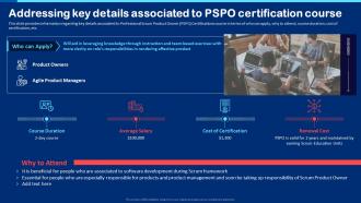 Addressing Key Details Associated To PSPO Certification Course Collection Of Scrum Certificates