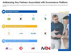 Addressing key partners associated with ecommerce platform ecommerce platform ppt graphics