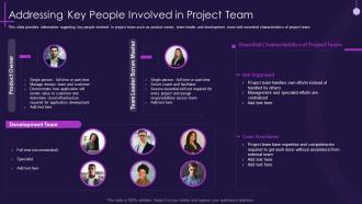 Addressing key people involved in project team core pmp components in it projects it
