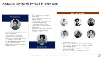 Addressing Key People Involved In Scrum Team Playbook For Agile Development Teams