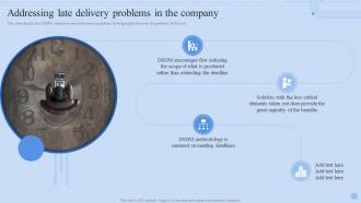 Addressing Late Delivery Problems In The Company Dynamic Systems