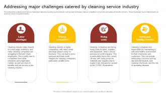 Addressing Major Challenges Catered By Commercial Cleaning Business Plan BP SS