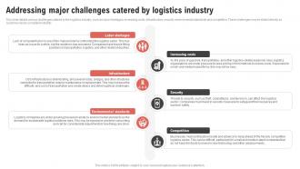 Addressing Major Challenges Catered Logistics Center Business Plan BP SS