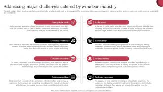 Addressing Major Challenges Catered Wine Cellar Business Plan BP SS