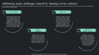 Addressing Major Challenges On Demand Cleaning Services Business Plan BP SS