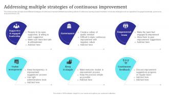 Addressing Multiple Strategies Of Continuous Improvement Building Collaborative Culture