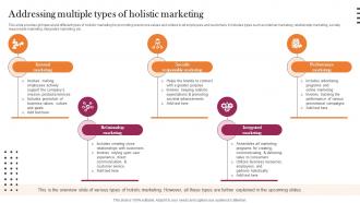 Addressing Multiple Types Of Holistic Marketing Implementation Guidelines For Holistic MKT SS V