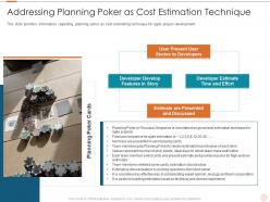 Addressing planning poker software costs estimation agile project management it