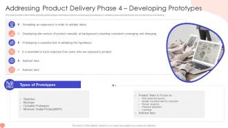 Addressing Product Delivery Phase 4 Addressing Foremost Stage Of Product Design And Development