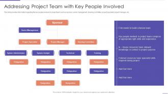Addressing Project Team With Key People Involved Project Planning Playbook