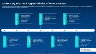 Addressing Roles And Responsibilities Of Team Members Enhance Business Global Reach By Going Digital