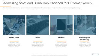 Addressing sales and distribution channels for customer reach ppt outline graphic images