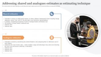 Addressing Shared And Analogues Estimates As Estimating Cost Evaluation Techniques For Agile Projects