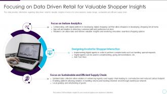 Addressing store future focusing on data driven retail for valuable shopper insights