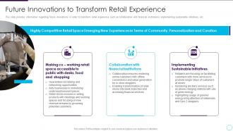 Addressing store future future innovations to transform retail experience