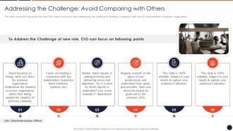 Addressing The Challenge Avoid Comparing Cio Transition Technology Strategy Organization