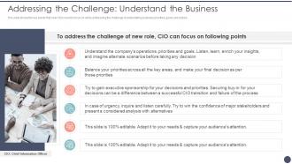 Addressing The Challenge Companys Critical Dimensions And Scenarios Of CIO Transition