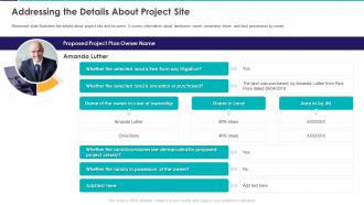 Addressing The Details About Project Site Construction Project Feasibility Ppt Designs