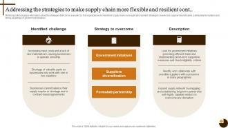 Addressing The Strategies To Cultivating Supply Chain Agility To Succeed Environment Strategy SS V Captivating Analytical