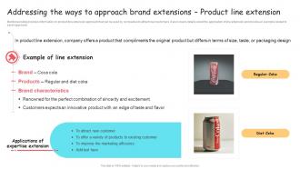 Addressing The Ways To Approach Brand Extension Ppt Microsoft