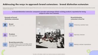 Addressing The Ways To Approach Brand Extensions Brand Distinction Extension