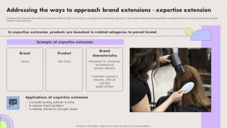 Addressing The Ways To Approach Brand Extensions Expertise Extension