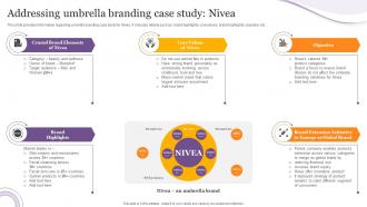Addressing Umbrella Branding Case Study Nivea Product Corporate And Umbrella Branding