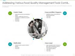 Addressing various food quality management tools contd food safety excellence